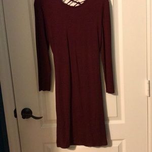 Burgundy dress